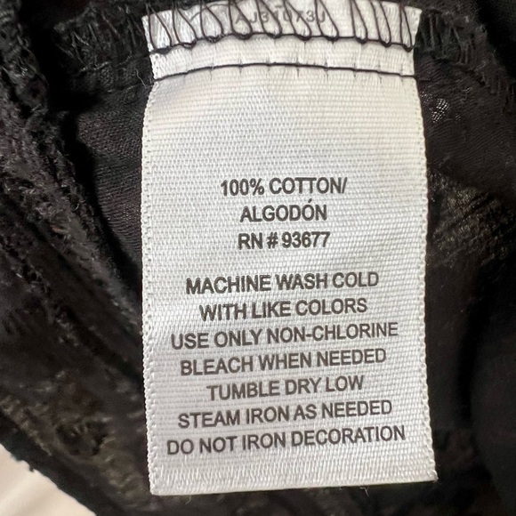 a.n.a Black Swiss Dot Beaded Blouse – Size XL - Picture 5 of 5